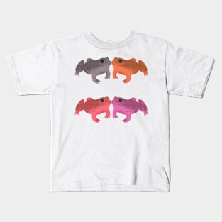 Bullfrog Buddies (Coral Oat) Kids T-Shirt